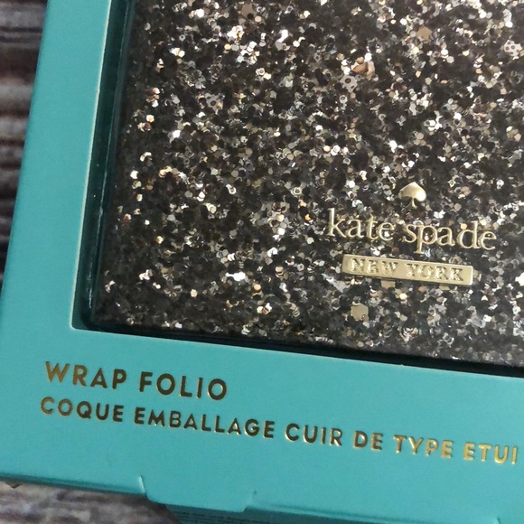 NWT Kate spade glitter wrap folio iPhone 8plus - Picture 4 of 8